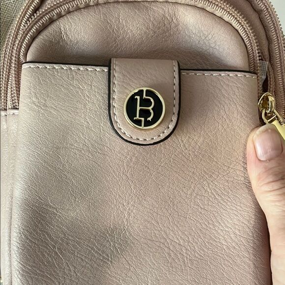 Bostanten Sm Sling Crossbody Blush Pink with adjustable Strap NWT - Picture 6 of 9